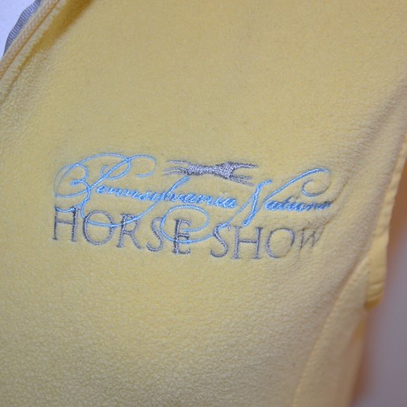 8/$20 SO ... GSJC PA National Horse Show Yellow Fleece Childs Riding Vest - Picture 5 of 9